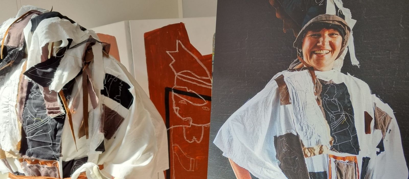 Afbeelding van een schilderij met een romeins kostuum