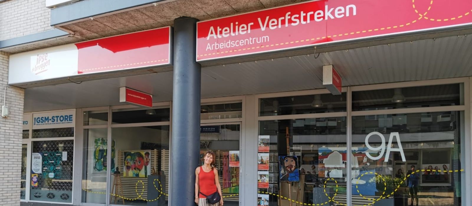 Voorgevel pand Arbeidscentrum  Atelier Verfstreken