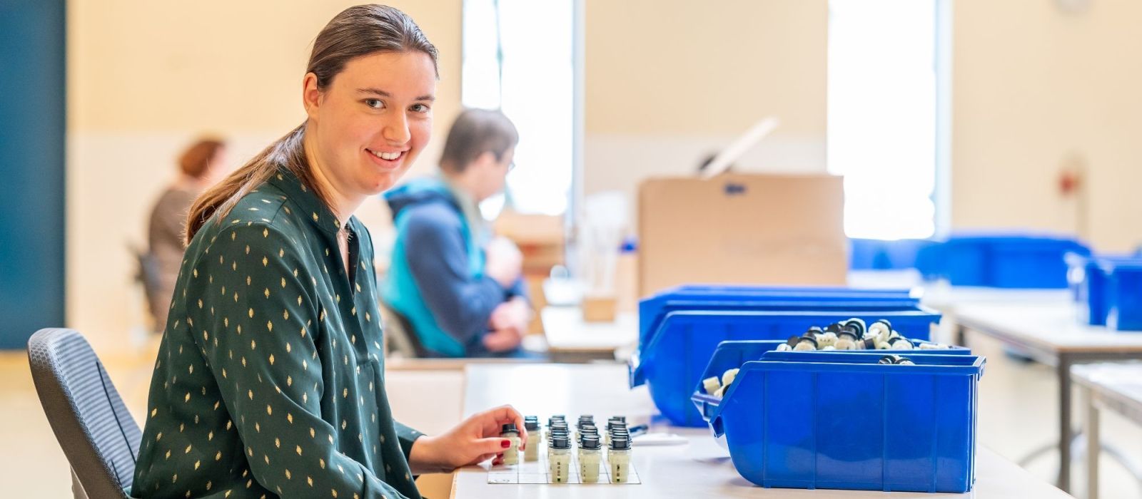 Loïs van dagbesteding Focus aan het werk