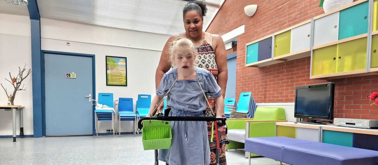 Begeleidster Sulenia met Ashley