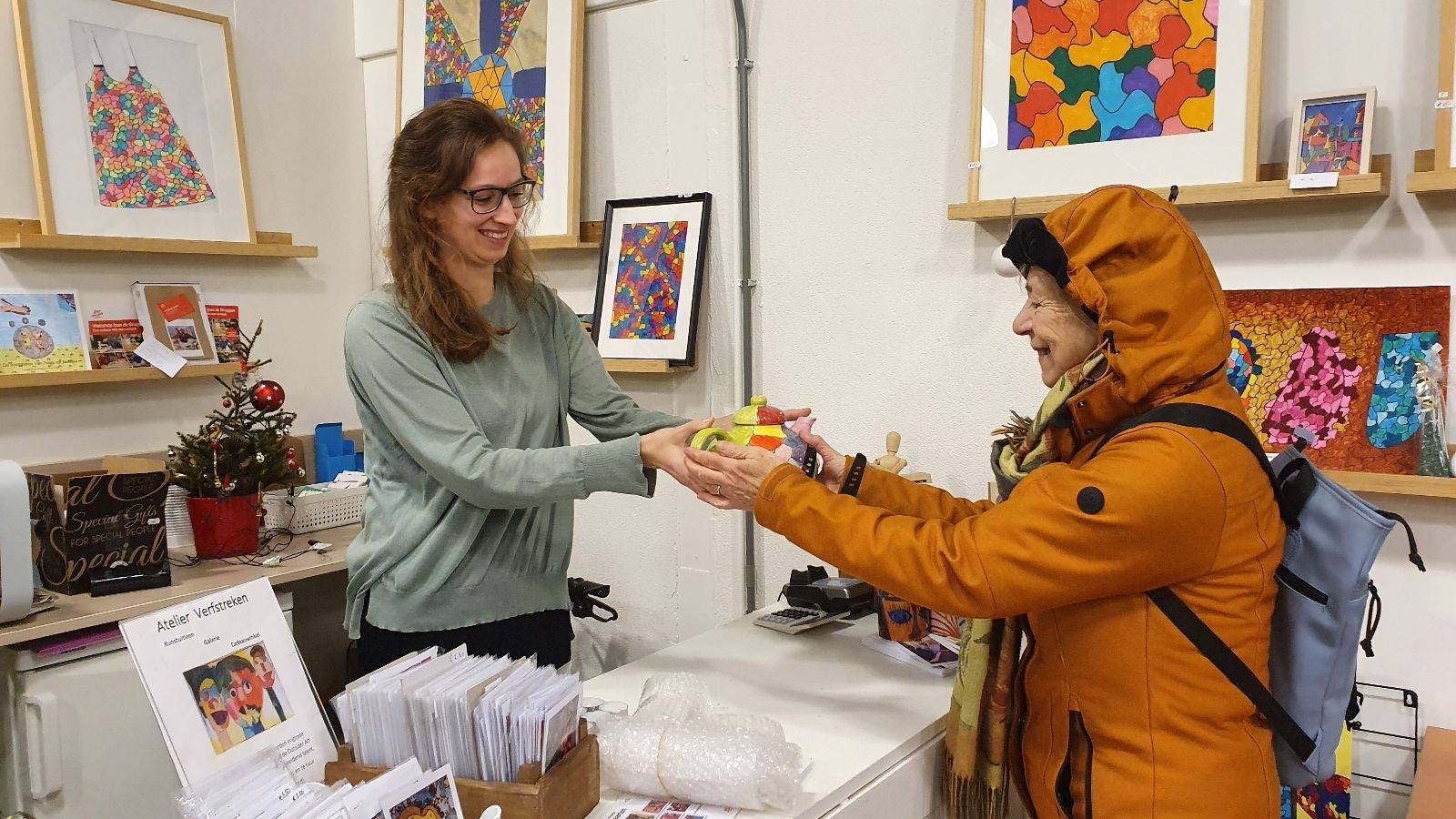 De cadeauwinkel van Atelier Verfstreken