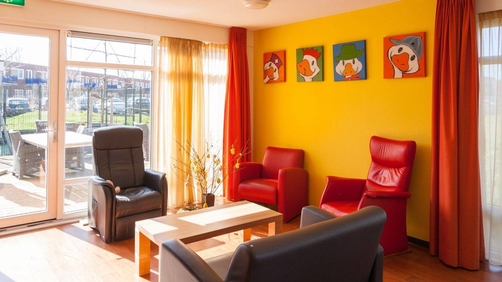 Woonkamer van woonlocatie Rottumeroog 1 in Nootdorp
