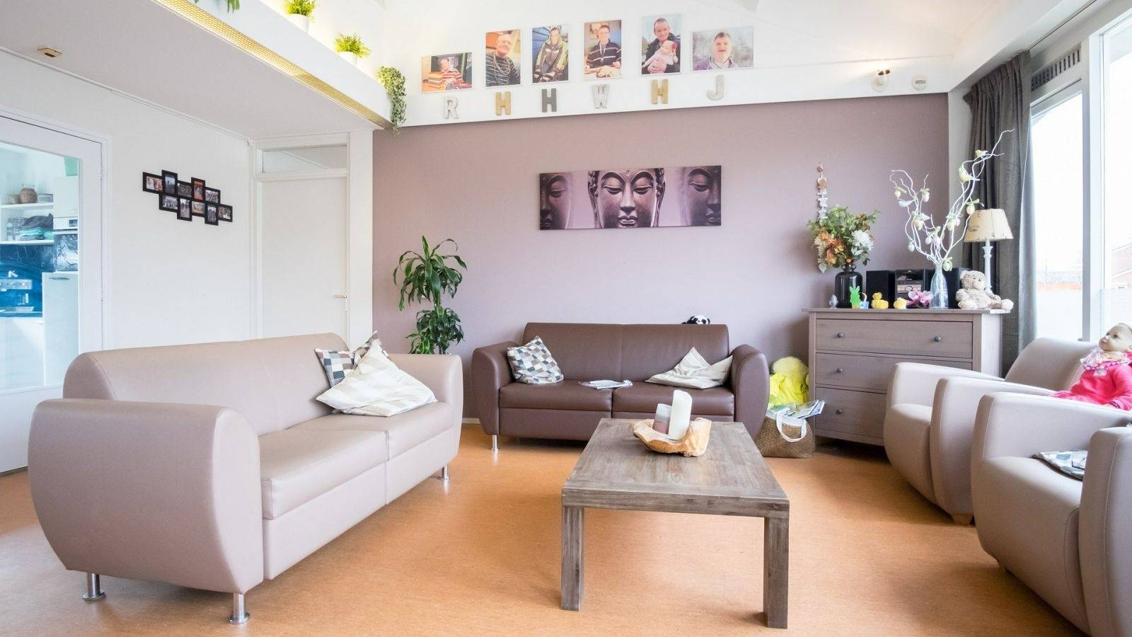 Woonkamer woonlocatie Voorstraat 5-7 in Nootdorp