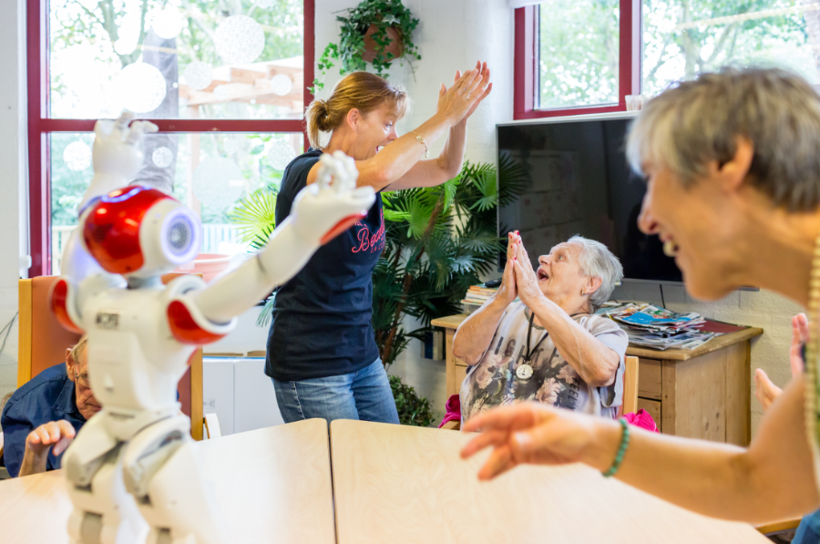 Bewegen samen met robot
